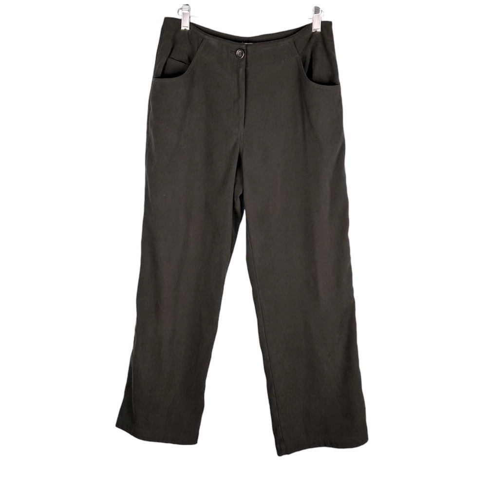 J. Jill Women's Size 6P Black Stretch Pull On Dress Pants With Pockets